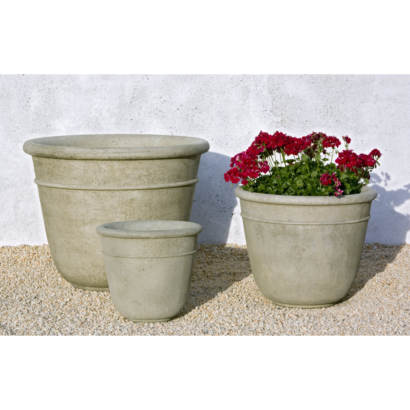 Carema Pot Planter, Verde, 13.75" H x 16" W x 16" D