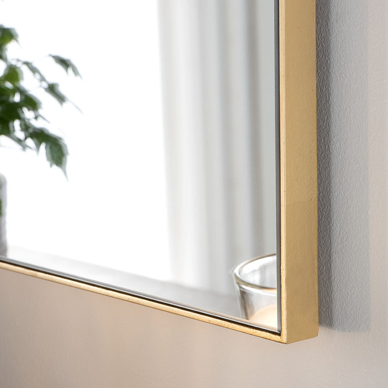 Rectangle Mirror, Gold