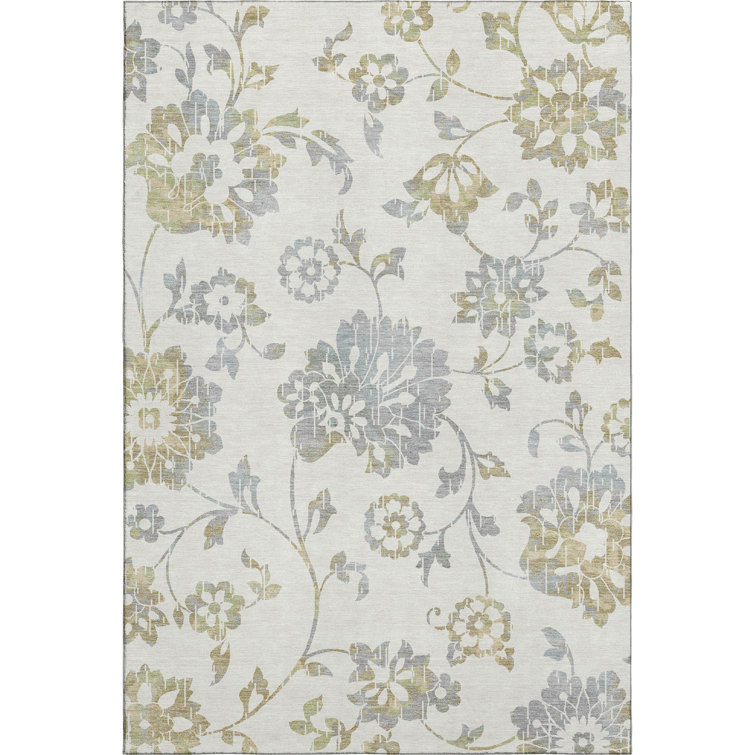 Premium Machine Washable Prisco Ivory Rug