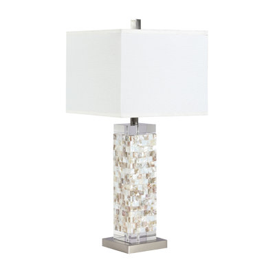 Lampe de table argentée 28,5 po Jourdynn