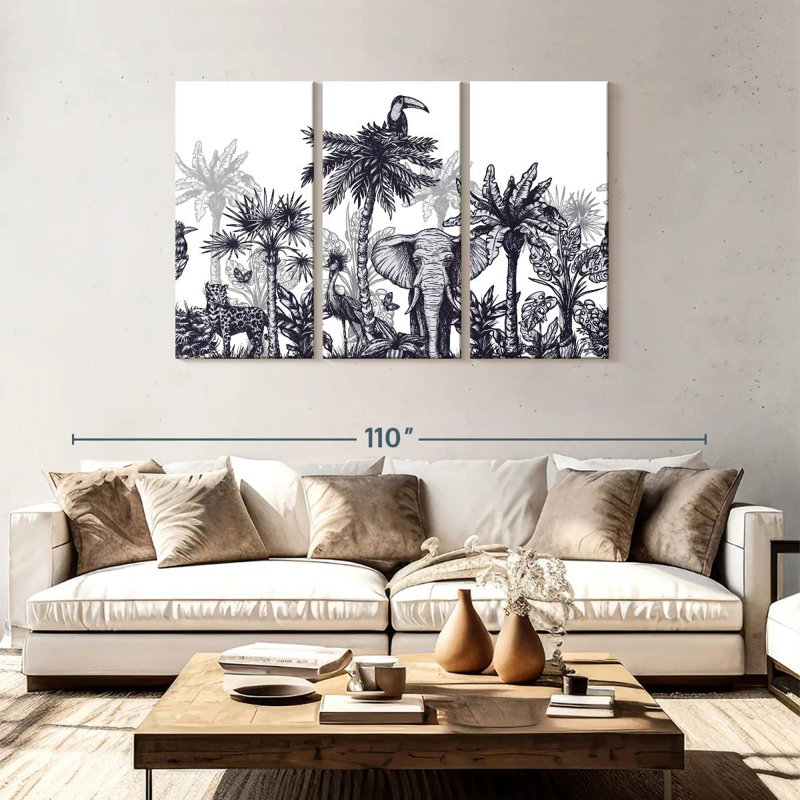 Brampt Jungle Euphoria, 48" H x 74" W