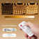 6-Pieces 20" Under Cabinet Strip Lights Plug-In with Remote Control