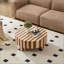 Table basse ronde, finition pour salon