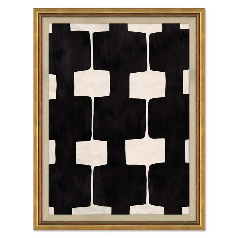 Black And White Abstract 4 (var. 4) Print