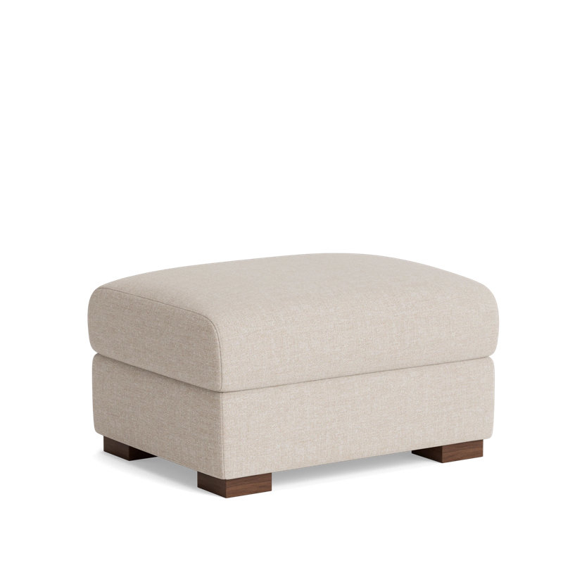 Catalina Ottoman, Performance Weave - Natural
