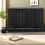 Buffets et armoires de rangement spacieux, armoire moderne en MDF noir pour la salle à manger