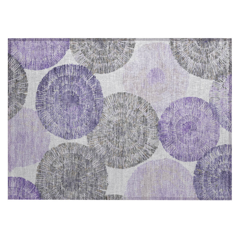 Machine Washable Indoor/Outdoor Chantille ACN2351 Abstract Rug, Rectangle 1'8" x 2'6"