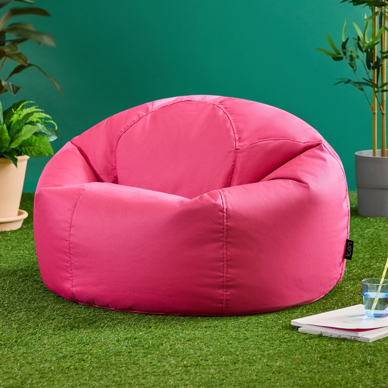 Kingston Water-Resistant Classic Bean Bag, Pink, 50cm H x 85cm W x 85cm D