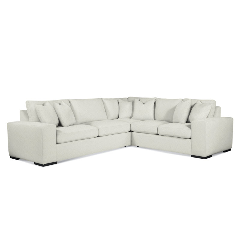 Canapé modulaire Memphis, Noir, Orienté à droite, Rayures bleu sarcelle 0220-54