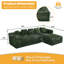 Canapé d'angle surdimensionné sans ossature et à compression de 104 pouces avec coussins-453656967-459245884-459245883