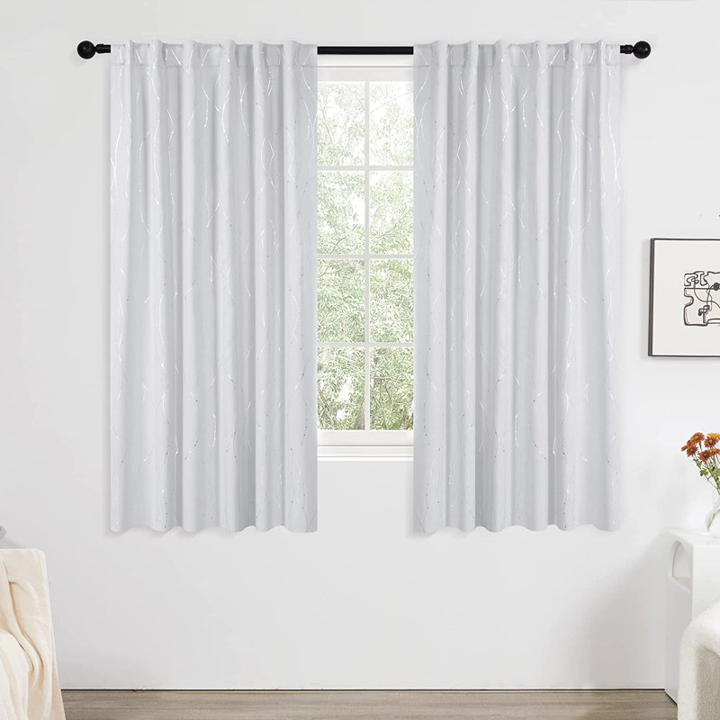 Conleigh Room Darkening Curtain Pair, 42'' W x 84'' L, Yellow