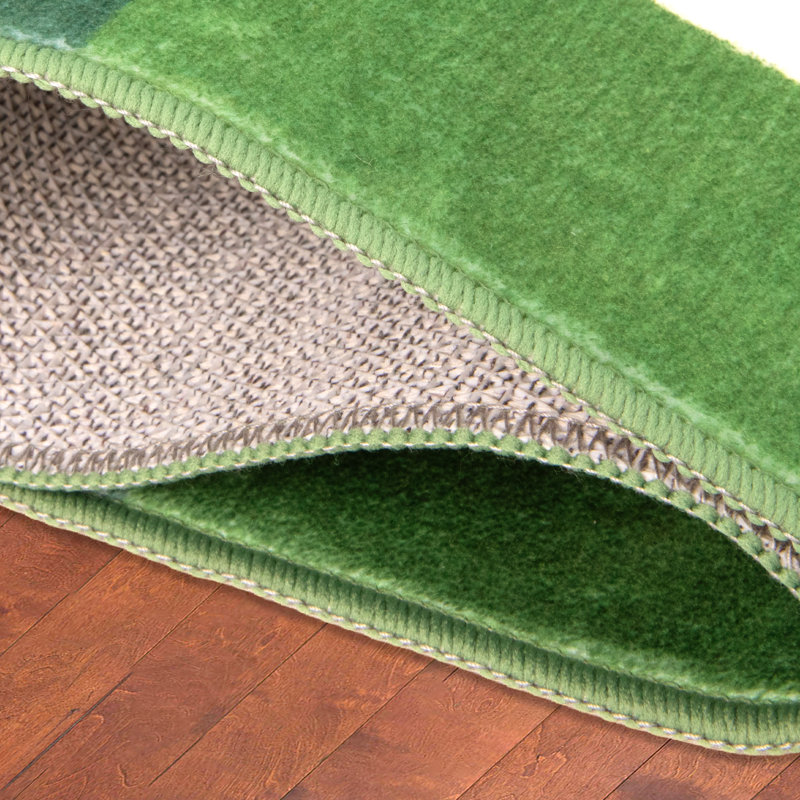 Finley Machine Washable Rug, Green/Multi, 5' x 7'