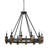 Geraghty 12 - Light Wagon Wheel Chandelier