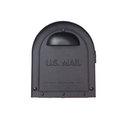 Classic Aluminum Post Mounted Mailbox with Magnetic Closure