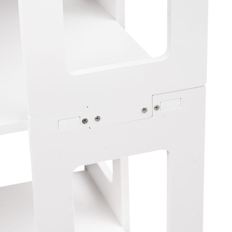 4-Tier Rotating Bookshelf, Floor Standing Rotating Bookcase