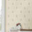 Rouleau de papier peint floral et botanique L 33 pi x l 20,5 po Stevenson Leaf-26154188