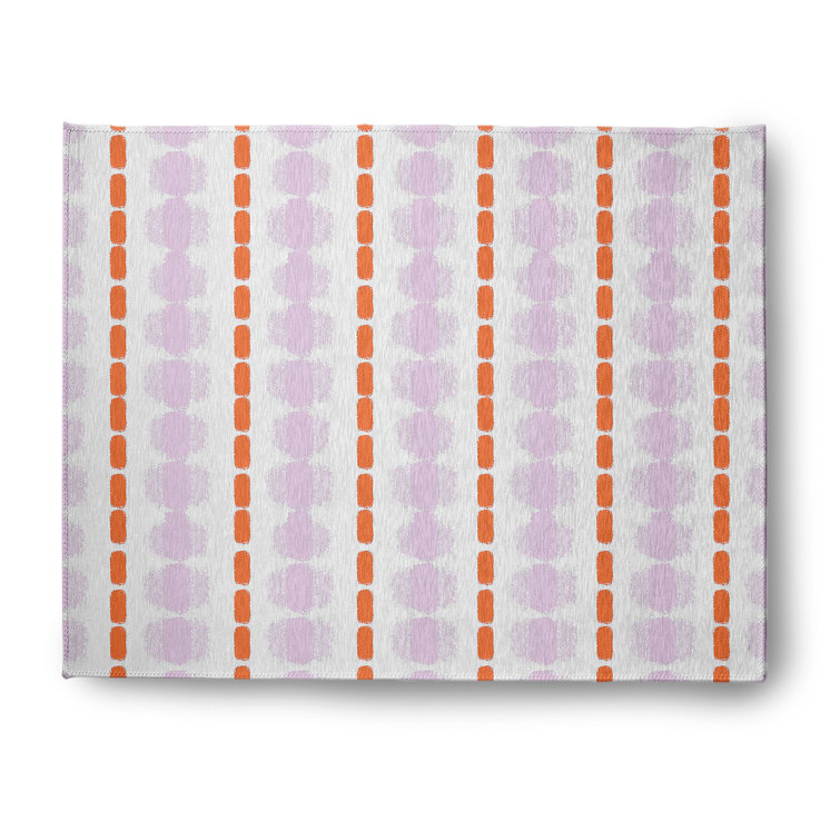 Deferiet Chenille Striped Indoor Rug