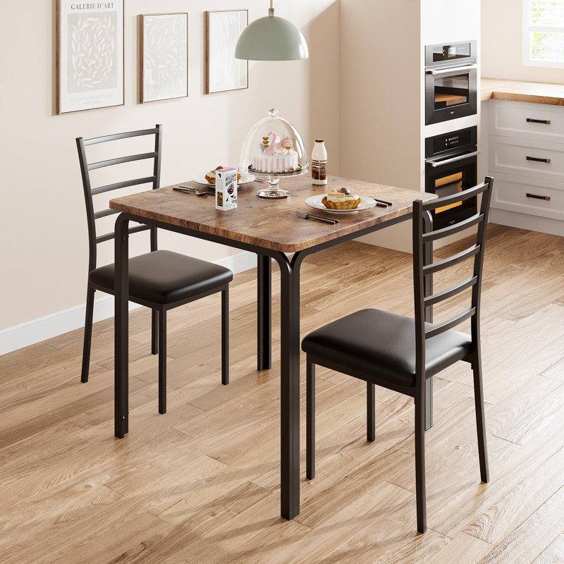Dining Set, Brown, Brown / Black