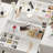 14-Drawer 1-Shelf Chest With Graceful Design And Tempered Glass Top