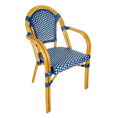 Arms PE Rattan Bistro Chair by Chivari