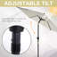 Brisamar 270cm Tilt Market Parasol-1206544139