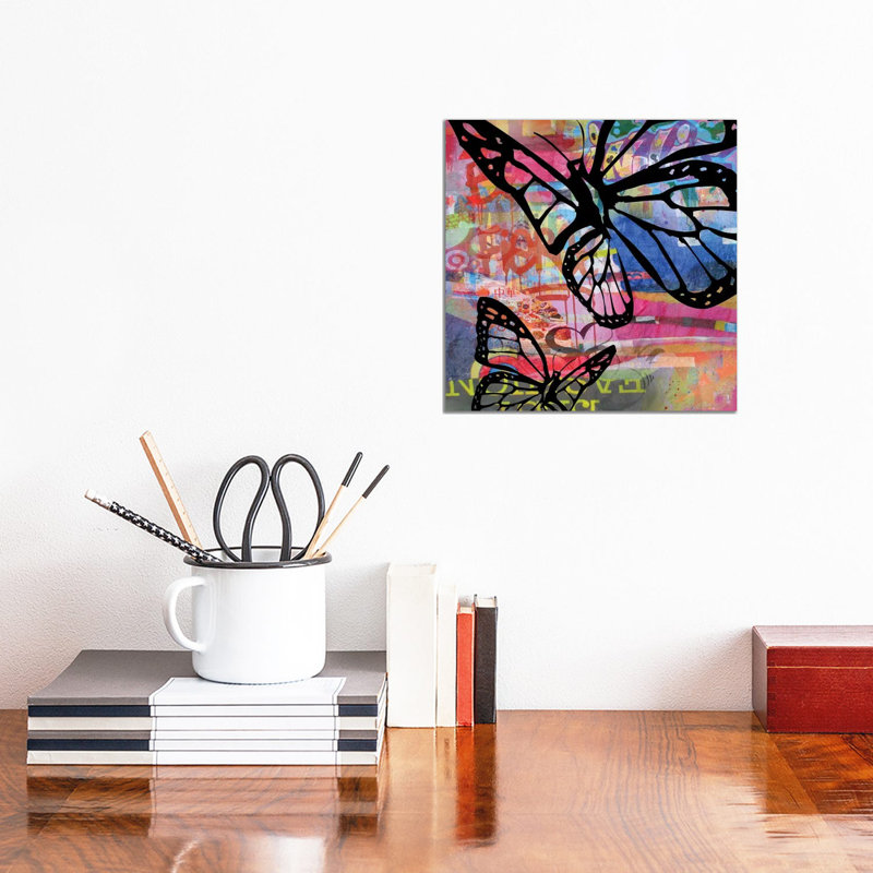 Butterfly I by Micha Baker - Wrapped Canvas Painting, 30.48 cm H x 30.48 cm W