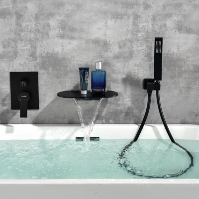 1 Handle Wall Waterfall Faucet with Diverter