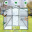 Serre en polycarbonate, serre de jardin à plante robuste de 6 pi x 8 pi pour la cour / l'extérieur-113697877