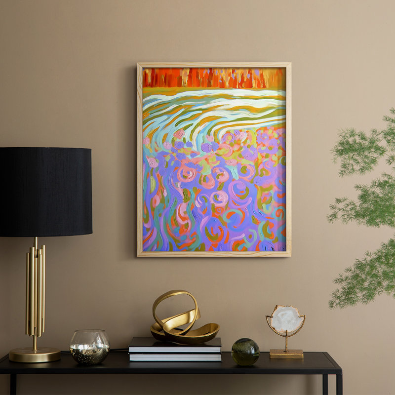 Reproduction encadrée FLORAL Series DLxxxx - bois massif, H 15 po x l 12 po