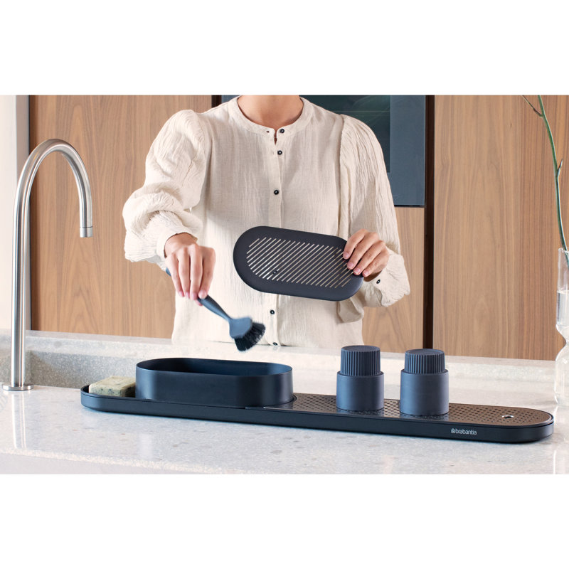 Brabantia Sinkstyle Organiser And Drying Tray, Mineral Infinite Grey