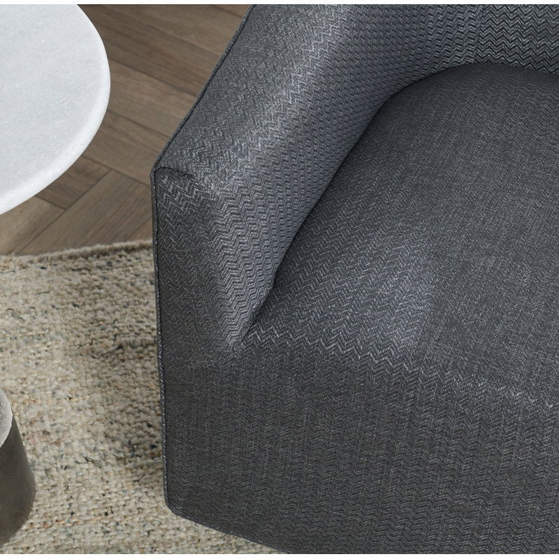 Leroy Swivel Barrel Chair, Taupe Twill