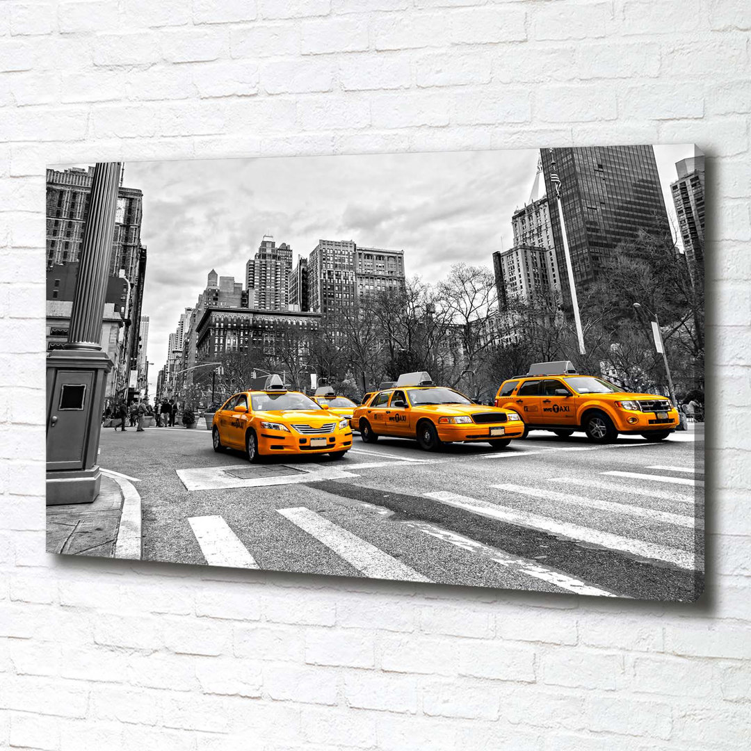 Taxis New York - Kunstdrucke auf Leinwand - Wrapped Canvas