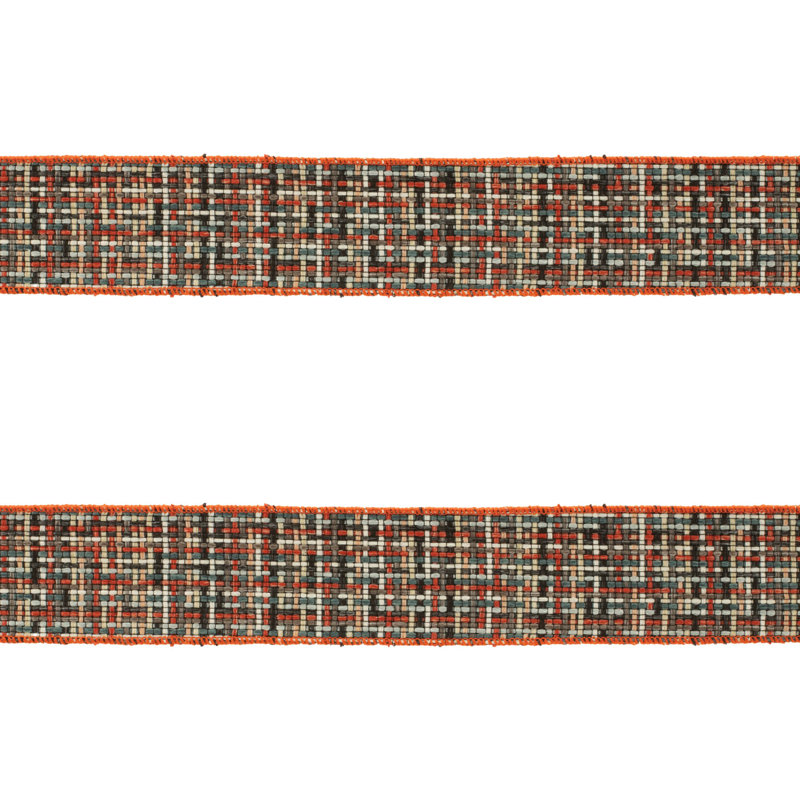 Ruban tissé à carreaux
