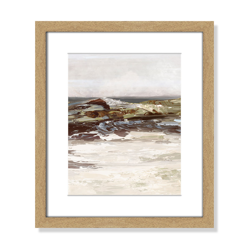 «Stoney Peak Print» par Casa Fine Arts, H 15 po x l 13 po x P 1,25 po, Impression encadrée naturelle avec passe-partout