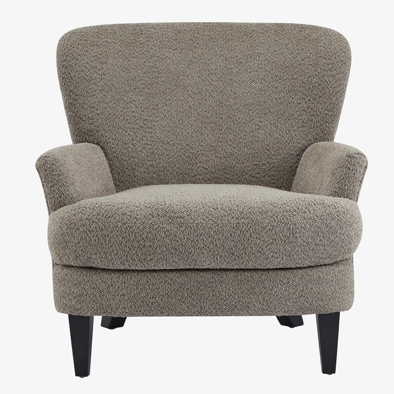 Fauteuil club rembourré Gerald Boucle
