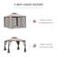 Outsunny 3 x 3 m Metal Gazebo Garden Pavillion Double Roof-677919544-677919545