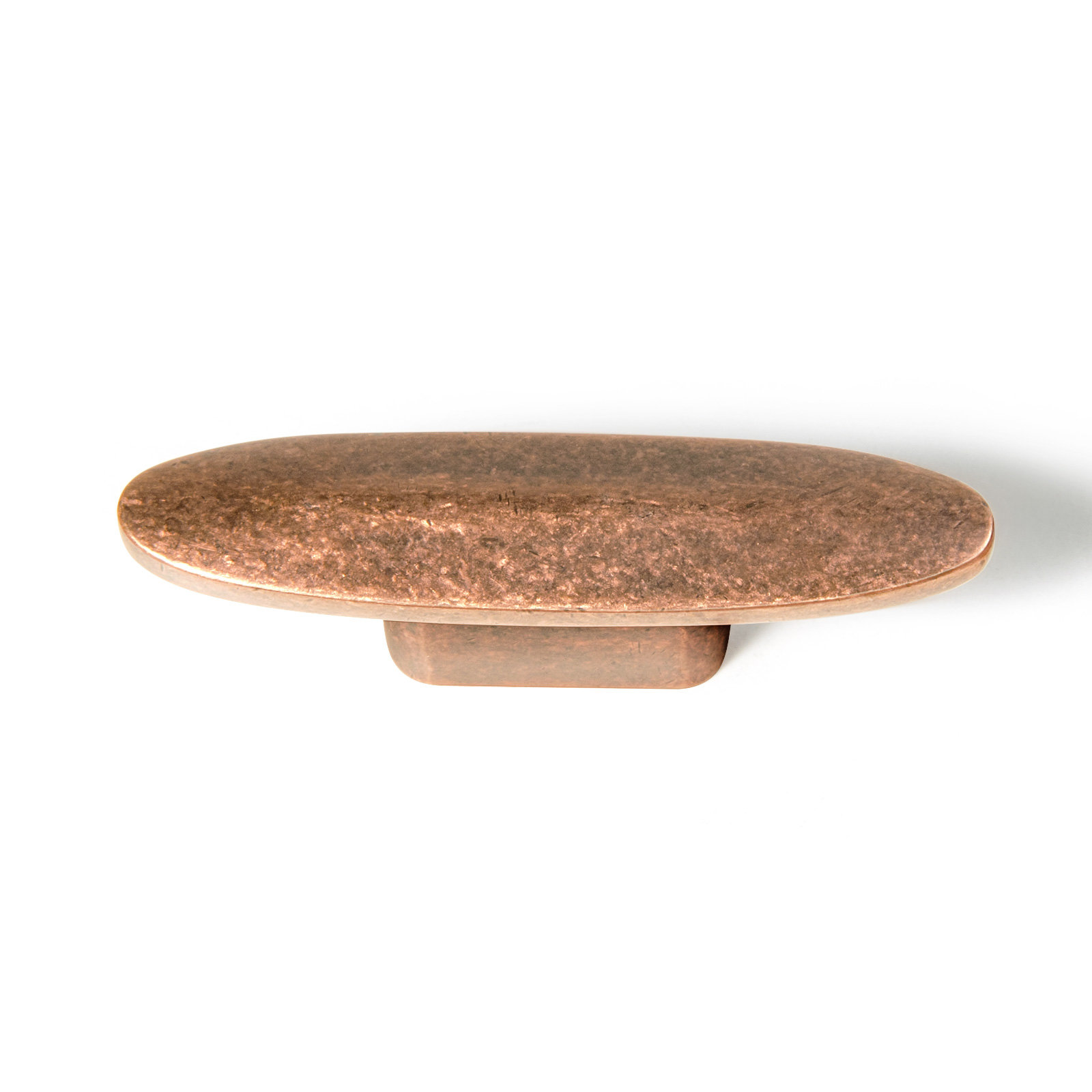 Oval Knob Knob, Antique Copper
