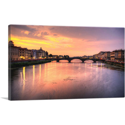 " Florence Italy Bridge Skyline "