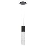 Luminaire suspendu cylindrique à 1 lumière DEL Sleek
