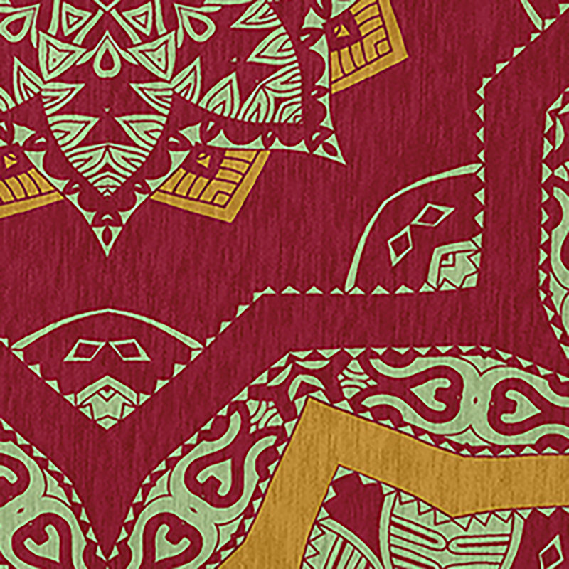 Chenille Geometric Indoor / Outdoor Rug