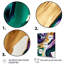 Mauve, vert et or, "Bold Strokes I" - art mural abstrait-86492886-86492884