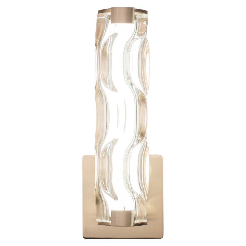 Carnesville Dimmable LED Vanity Light, Natural Brass