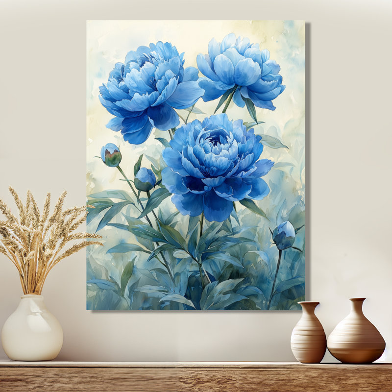 Jacquelle - salon d'art mural floral, H 40 po x l 30 po, Toile tendue, Ne s’applique pas