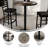 30" Round Solid Wood Commercial Tabletop with 18" Bar Height Base-102232064-102232067-102234108