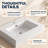 24" Solid Surface Bathroom Vanity Top with Integrated Sink in Glossy White-138445745