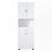 Tall Bathroom Cabinet with Laundry Basket-592302700
