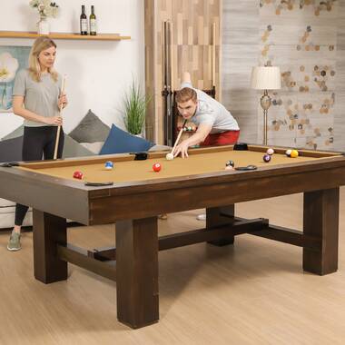 Hathaway Montecito 8-foot Pool Table - Driftwood Finish with Blue Felt - On  Sale - Bed Bath & Beyond - 23159226