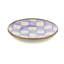 Violet Check Saucer