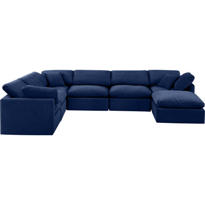 Itala Velvet U-Shaped Sectional Reversible