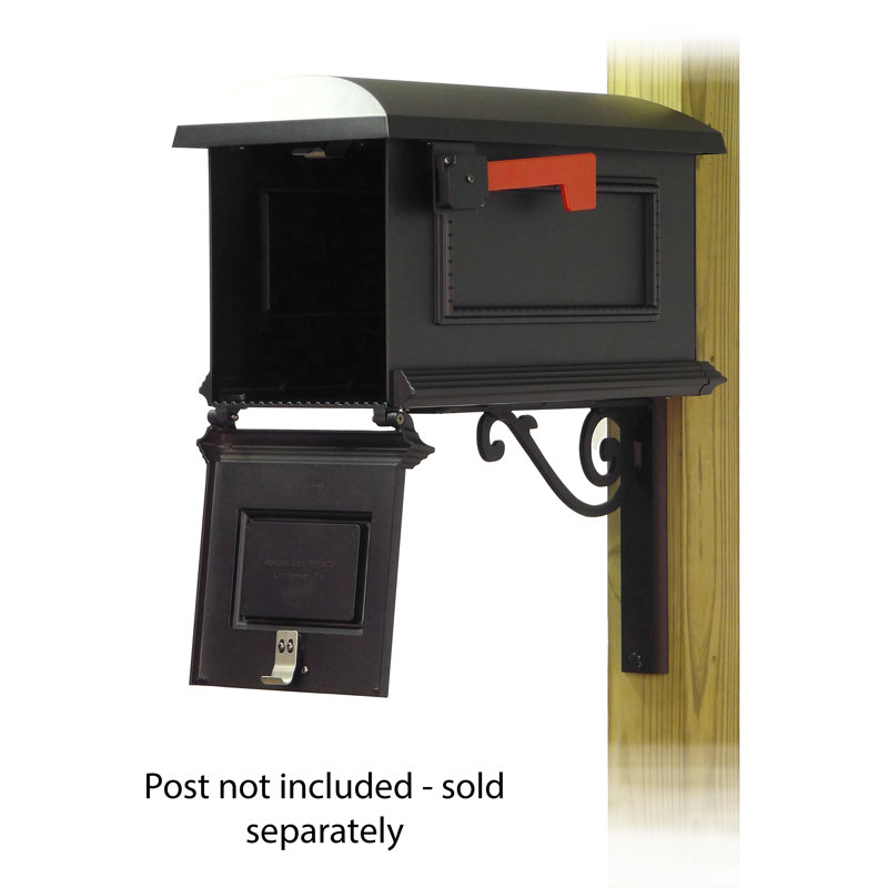 Steel Post Mounted Mailbox